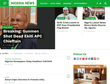 Tablet Screenshot of nigerianews.net